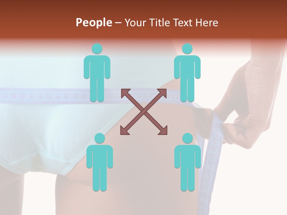 Rear Measurement Underwear PowerPoint Template