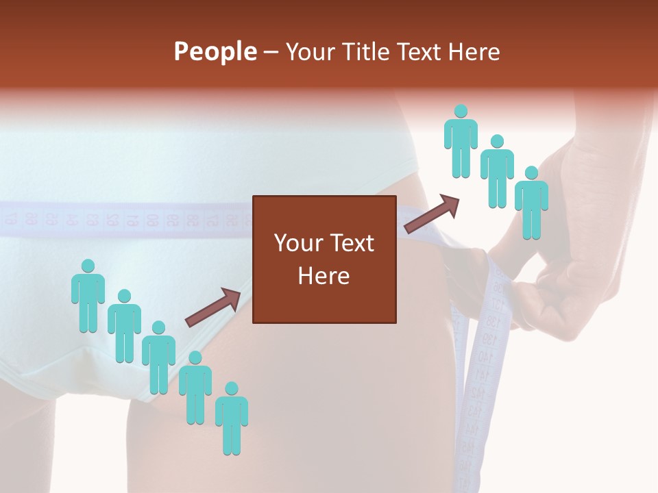 Rear Measurement Underwear PowerPoint Template