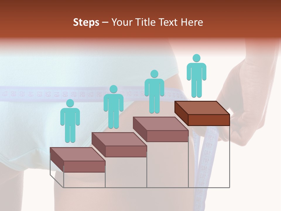 Rear Measurement Underwear PowerPoint Template