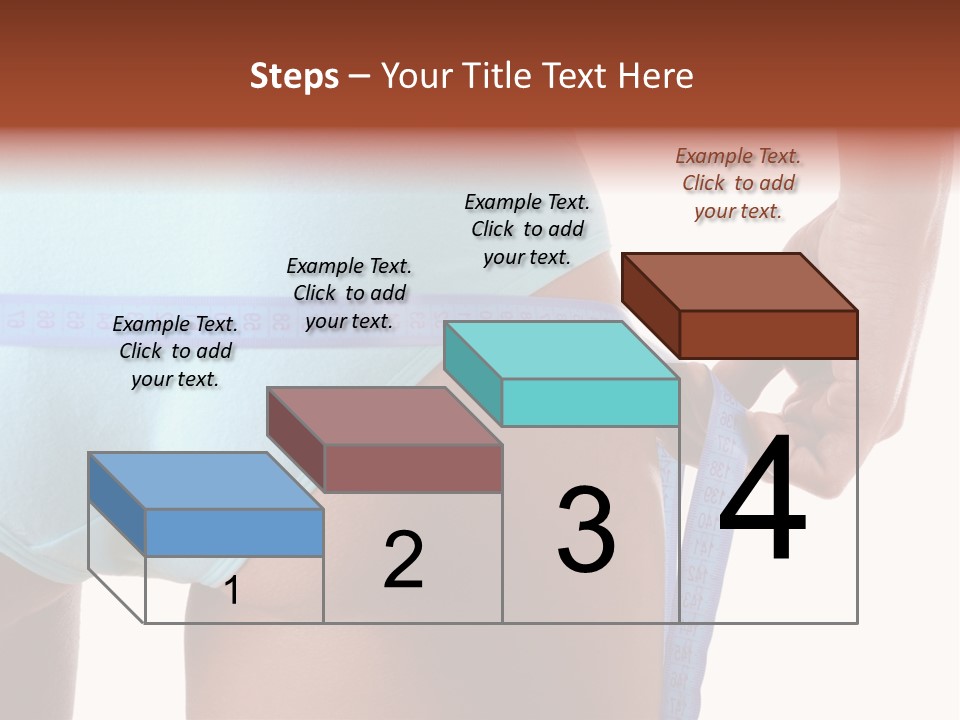 Rear Measurement Underwear PowerPoint Template