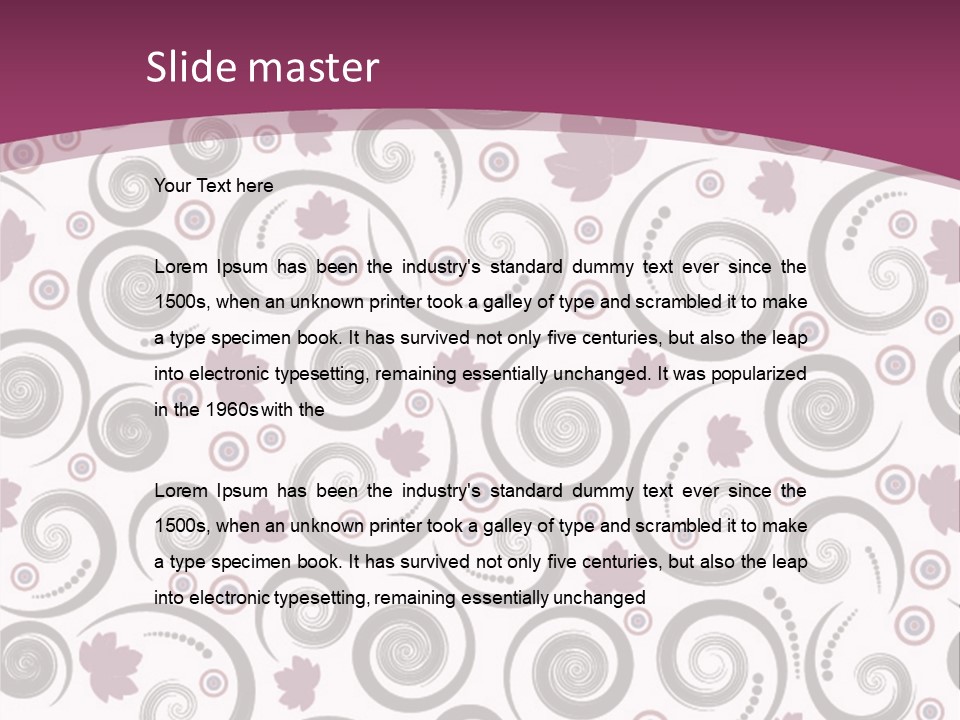 Decoration Vector Tree PowerPoint Template