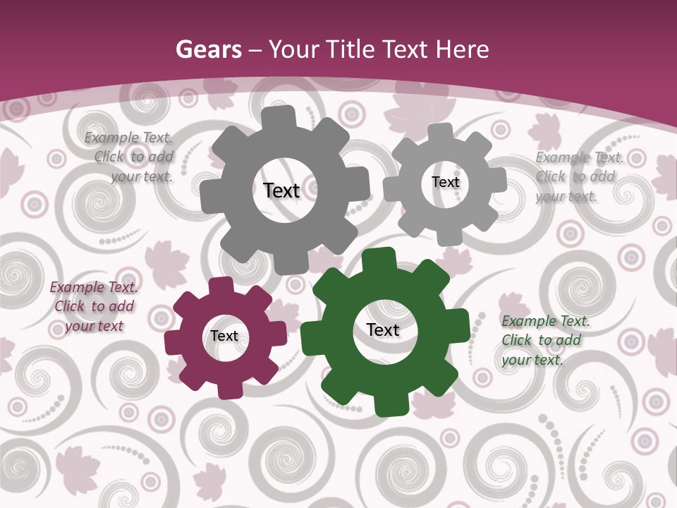 Decoration Vector Tree PowerPoint Template