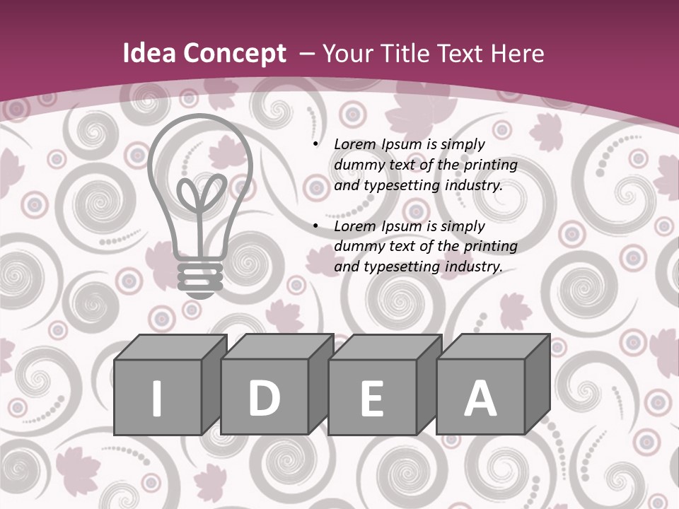 Decoration Vector Tree PowerPoint Template