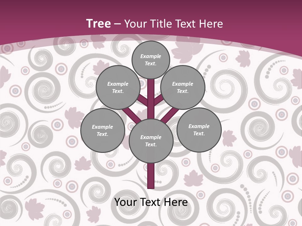 Decoration Vector Tree PowerPoint Template