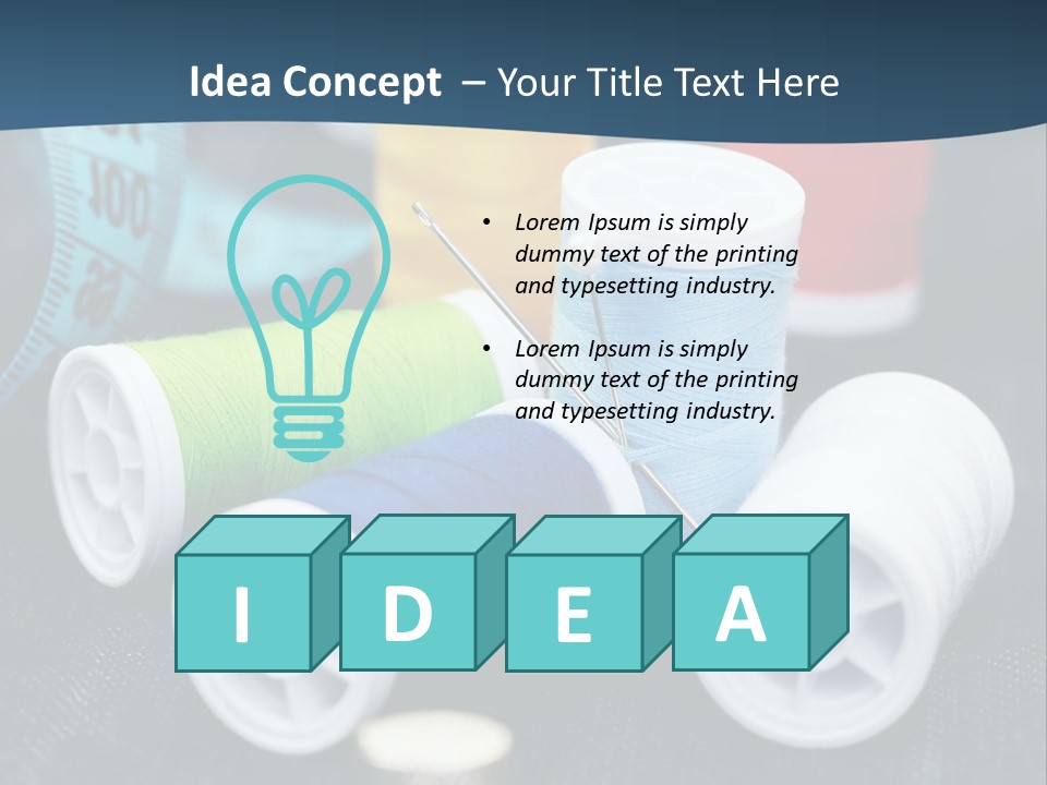 Garment Kit Tape PowerPoint Template