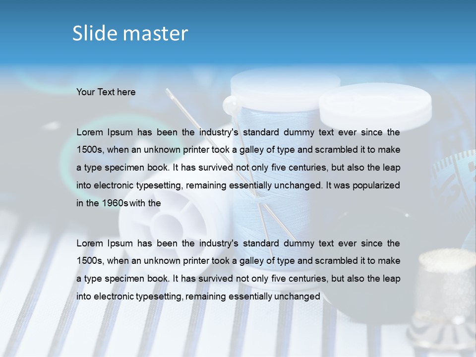 Kit Clothing Tailor PowerPoint Template