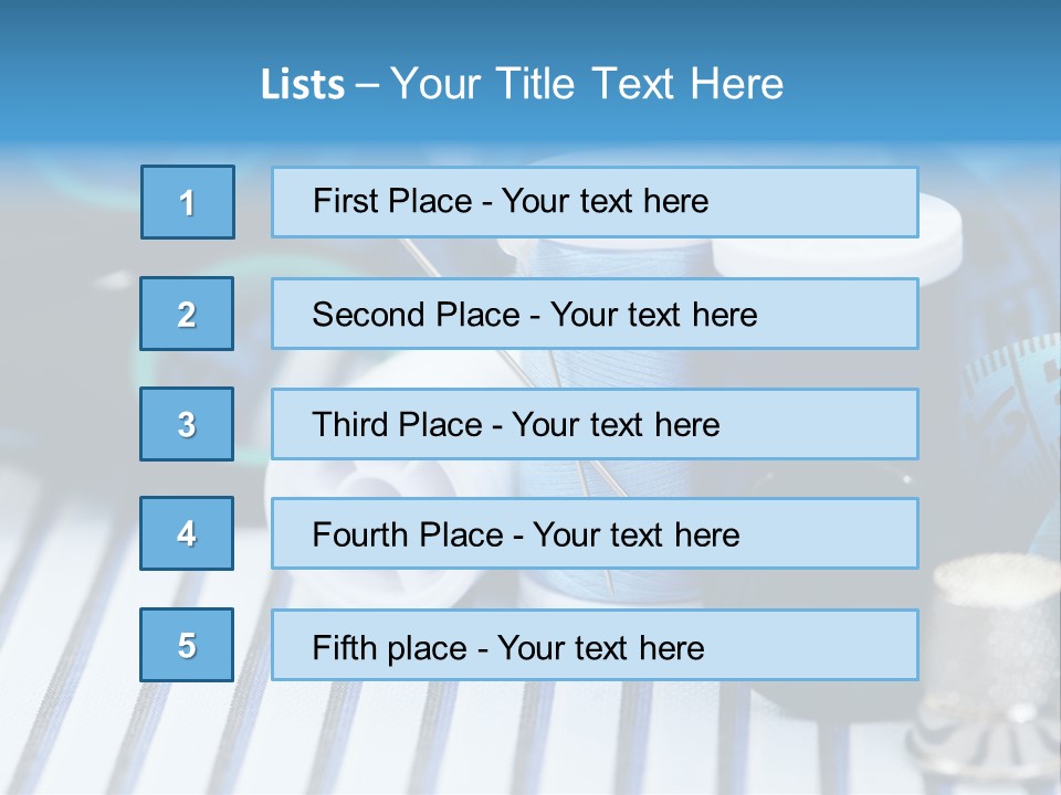Kit Clothing Tailor PowerPoint Template