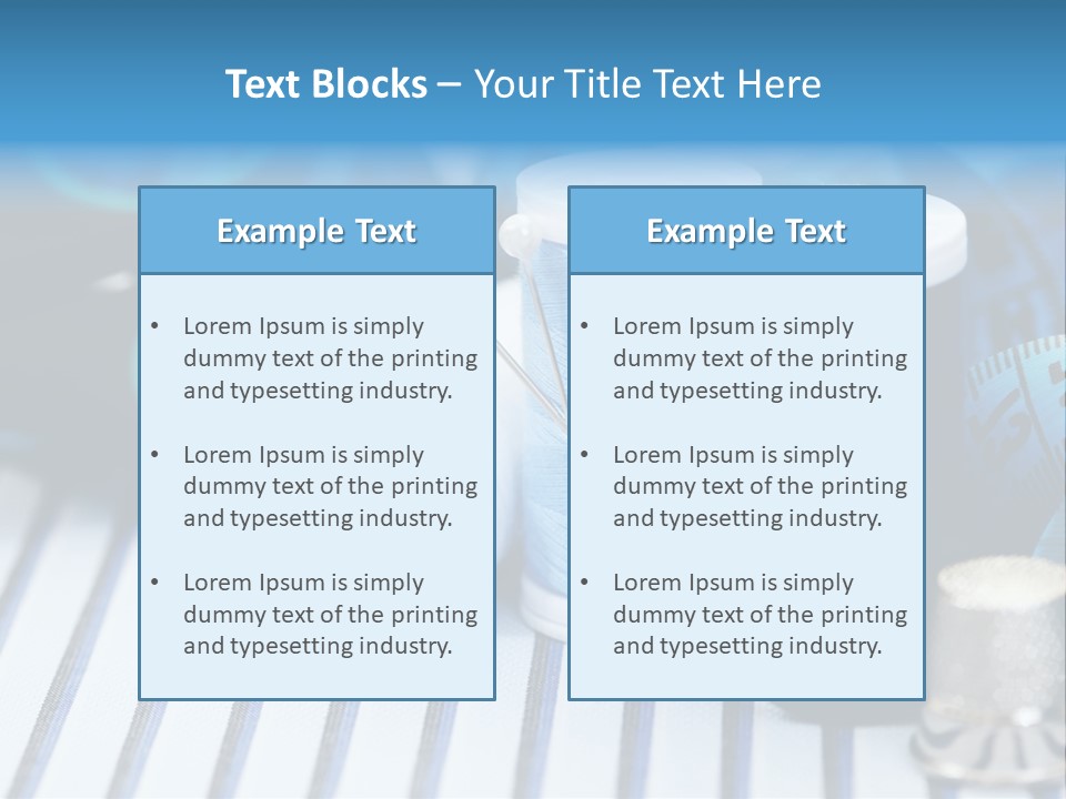 Kit Clothing Tailor PowerPoint Template