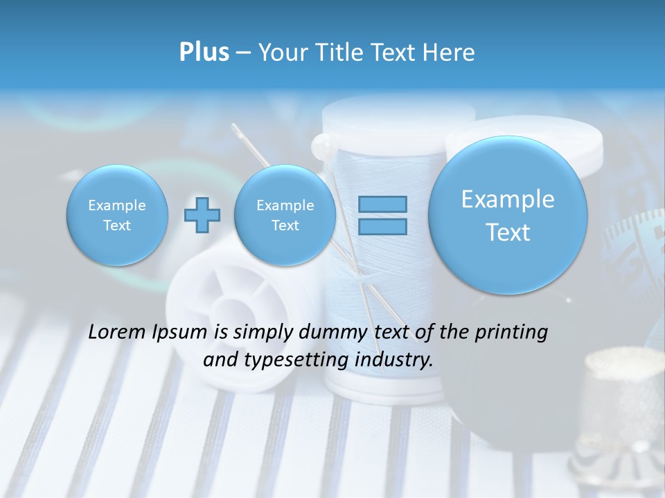 Kit Clothing Tailor PowerPoint Template