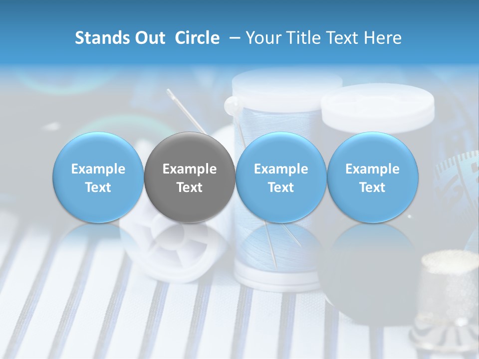 Kit Clothing Tailor PowerPoint Template