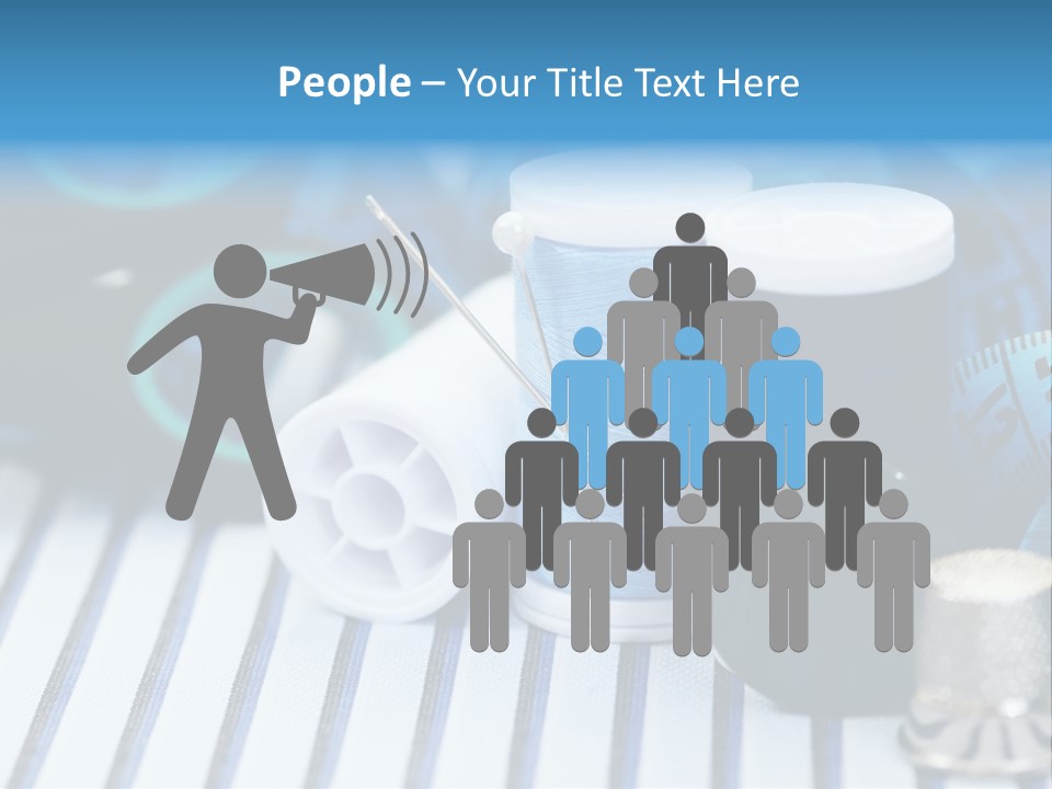 Kit Clothing Tailor PowerPoint Template