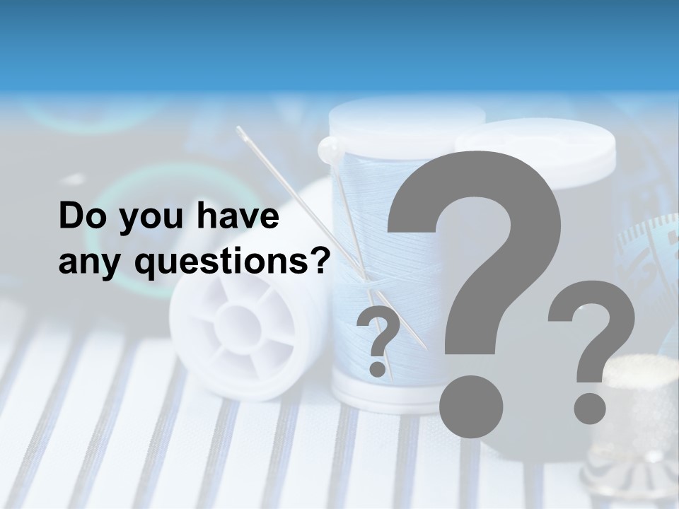 Kit Clothing Tailor PowerPoint Template