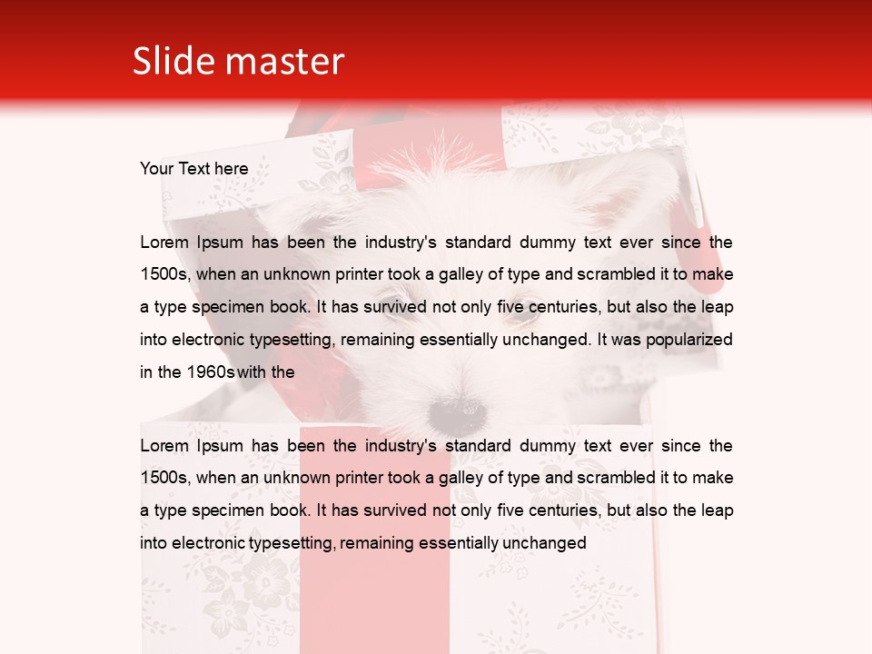 Eye Dog Puppy PowerPoint Template