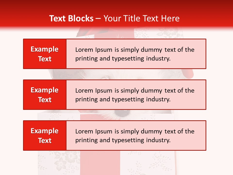 Eye Dog Puppy PowerPoint Template
