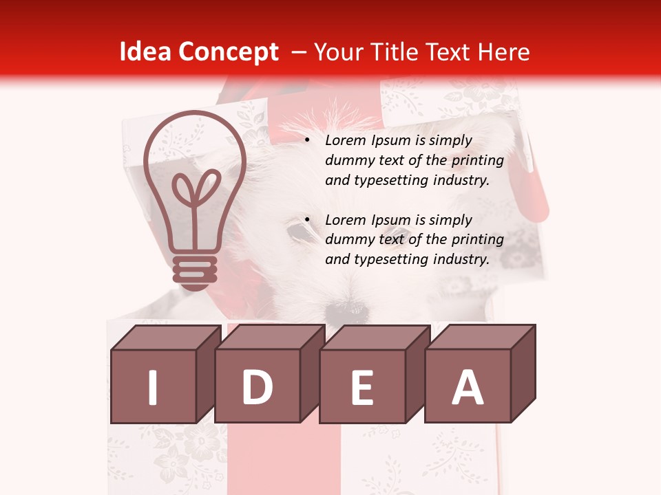 Eye Dog Puppy PowerPoint Template