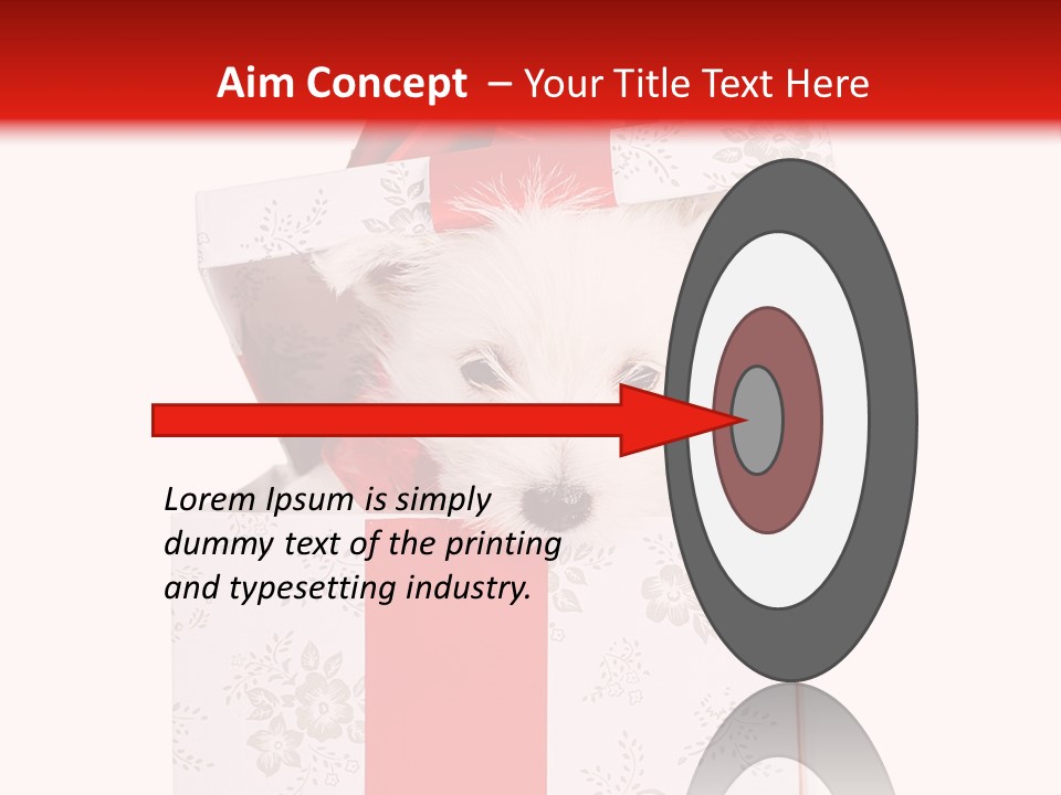 Eye Dog Puppy PowerPoint Template