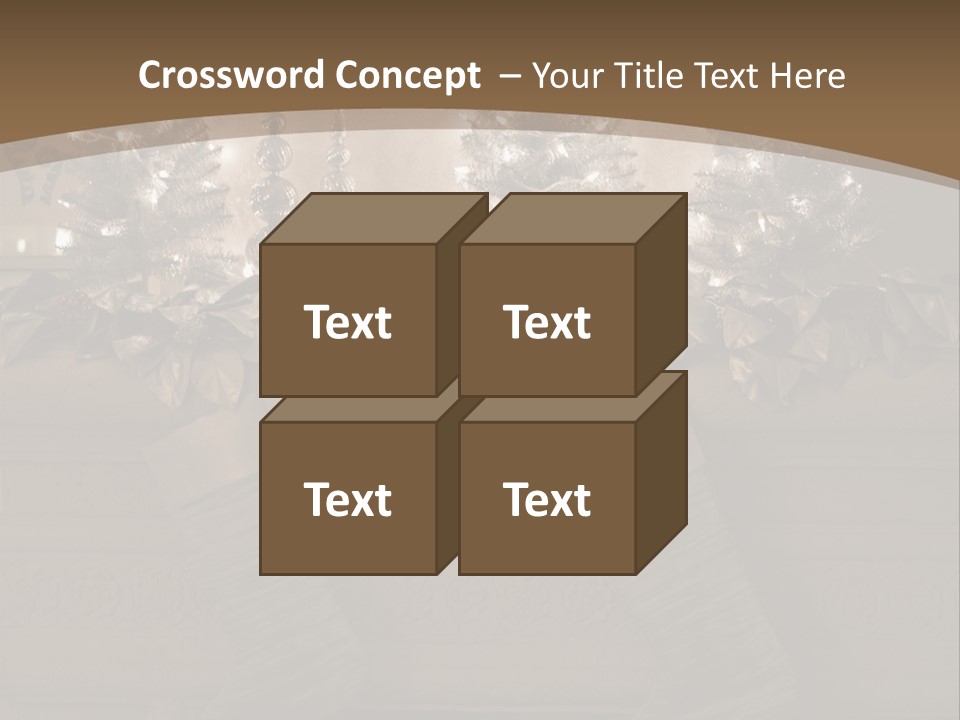 Ornaments Fireplace Mantle PowerPoint Template