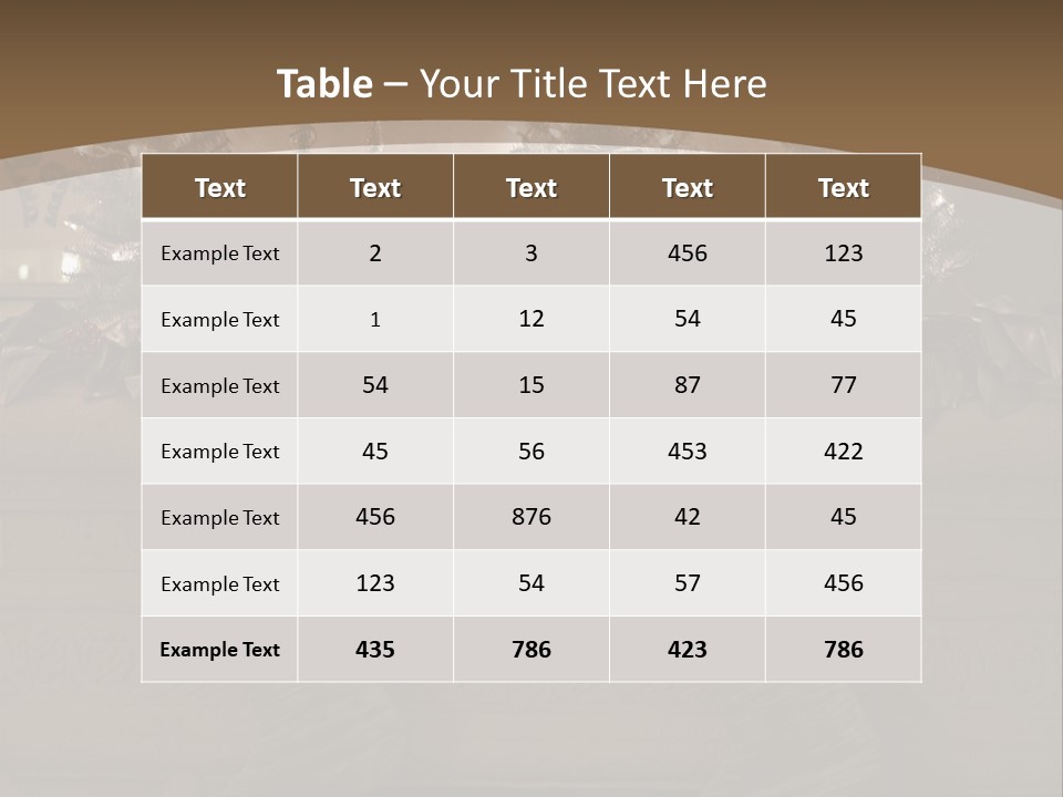 Ornaments Fireplace Mantle PowerPoint Template