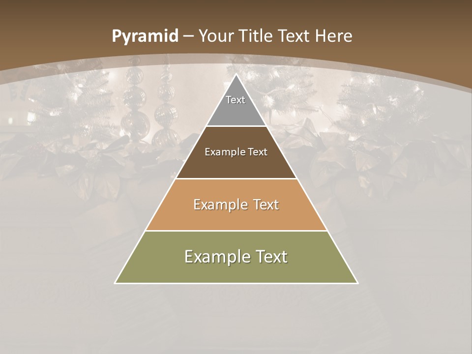 Ornaments Fireplace Mantle PowerPoint Template