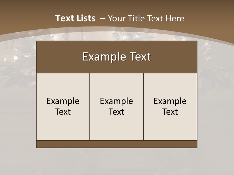 Ornaments Fireplace Mantle PowerPoint Template