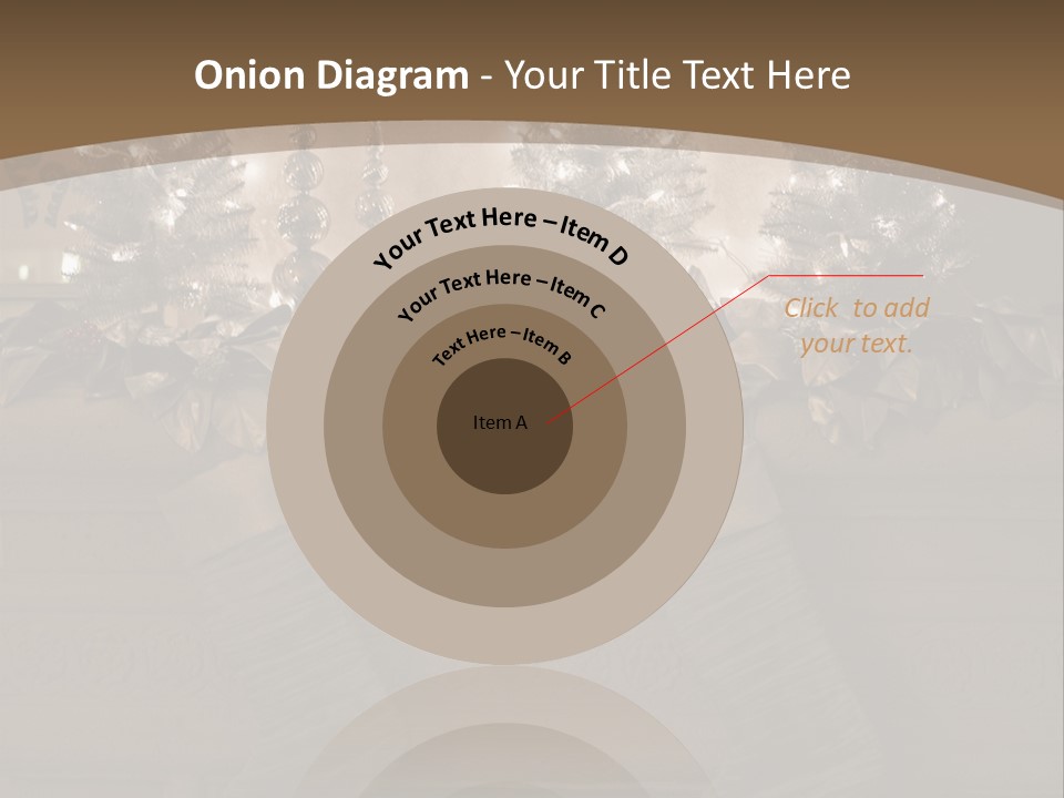 Ornaments Fireplace Mantle PowerPoint Template