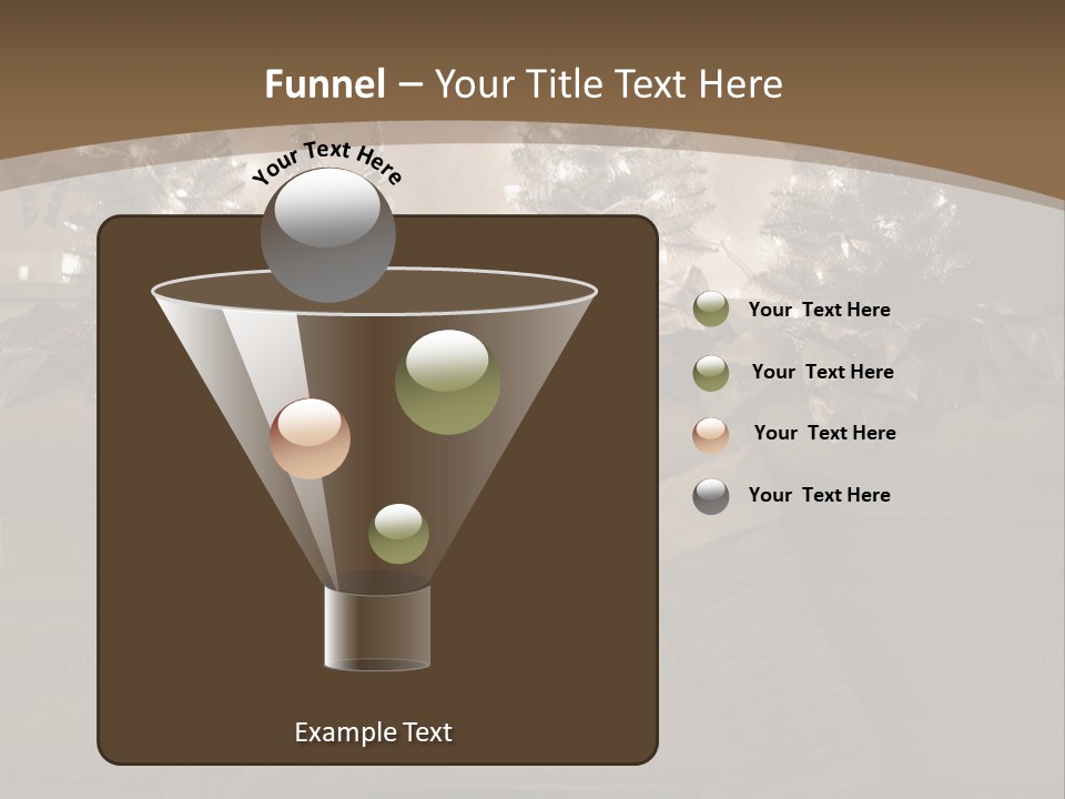 Ornaments Fireplace Mantle PowerPoint Template