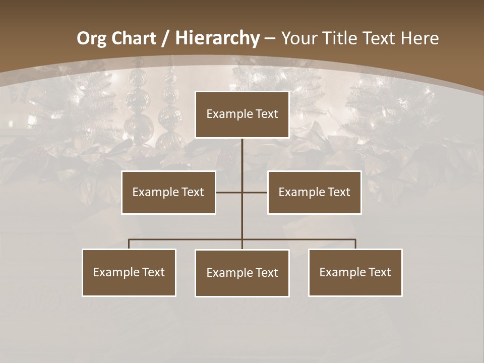 Ornaments Fireplace Mantle PowerPoint Template