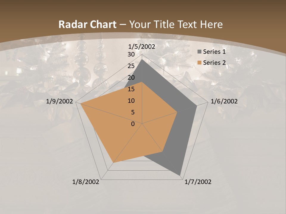 Ornaments Fireplace Mantle PowerPoint Template