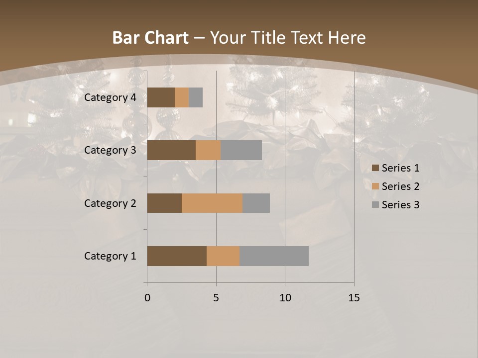 Ornaments Fireplace Mantle PowerPoint Template