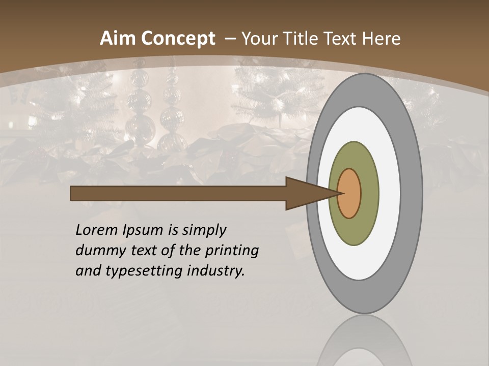 Ornaments Fireplace Mantle PowerPoint Template