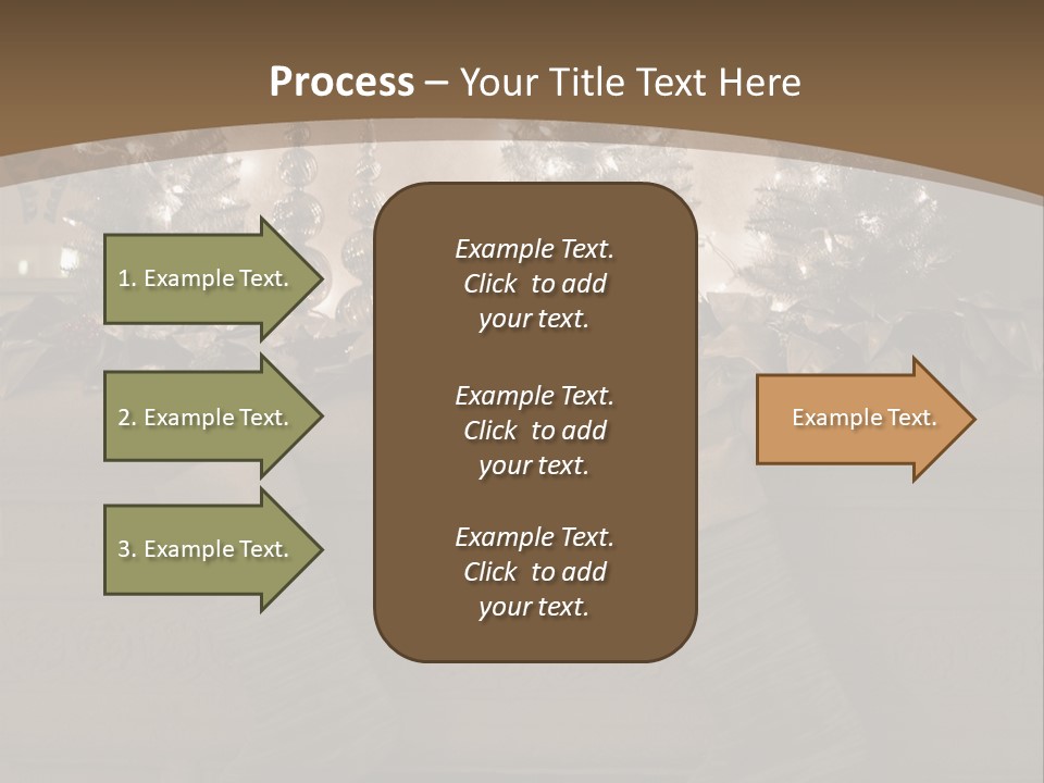 Ornaments Fireplace Mantle PowerPoint Template