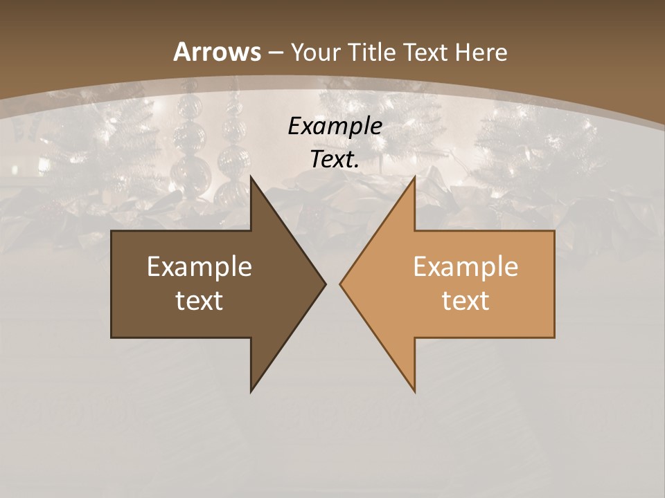 Ornaments Fireplace Mantle PowerPoint Template