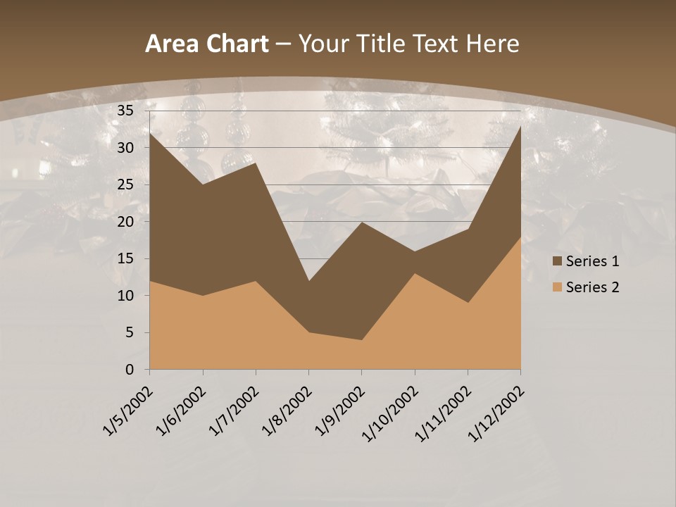 Ornaments Fireplace Mantle PowerPoint Template