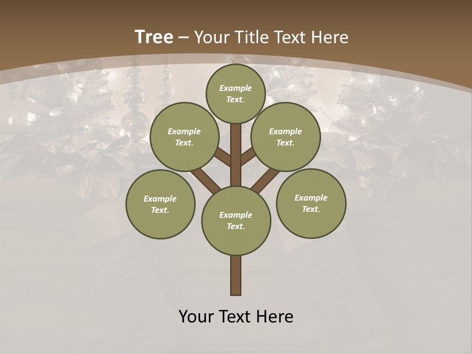 Ornaments Fireplace Mantle PowerPoint Template