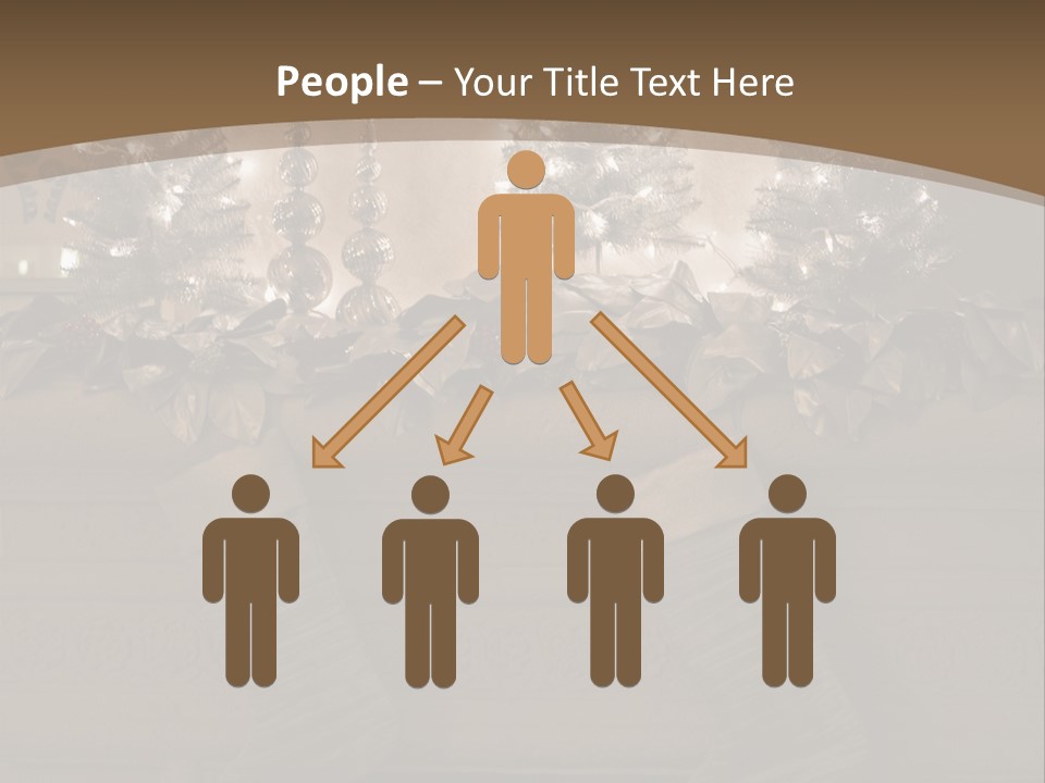 Ornaments Fireplace Mantle PowerPoint Template