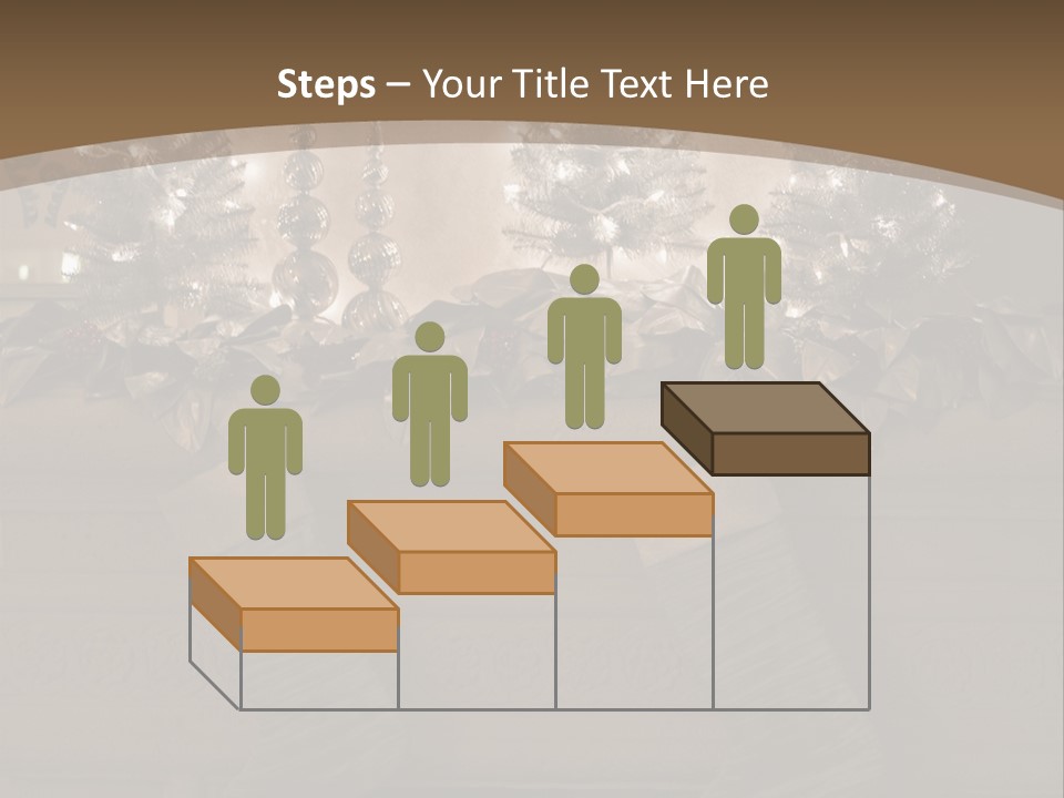 Ornaments Fireplace Mantle PowerPoint Template