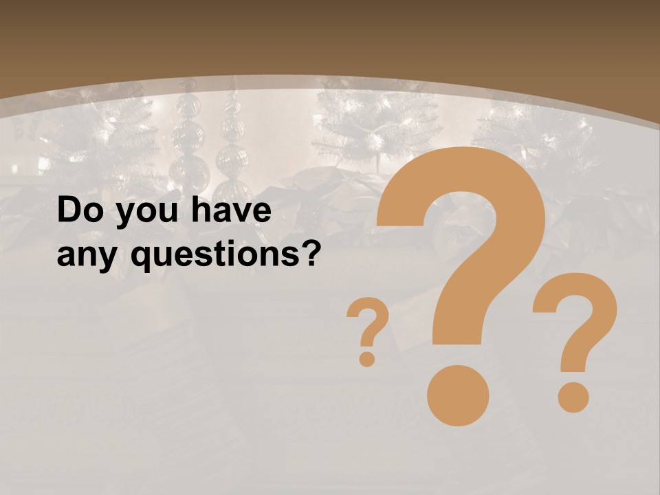 Ornaments Fireplace Mantle PowerPoint Template