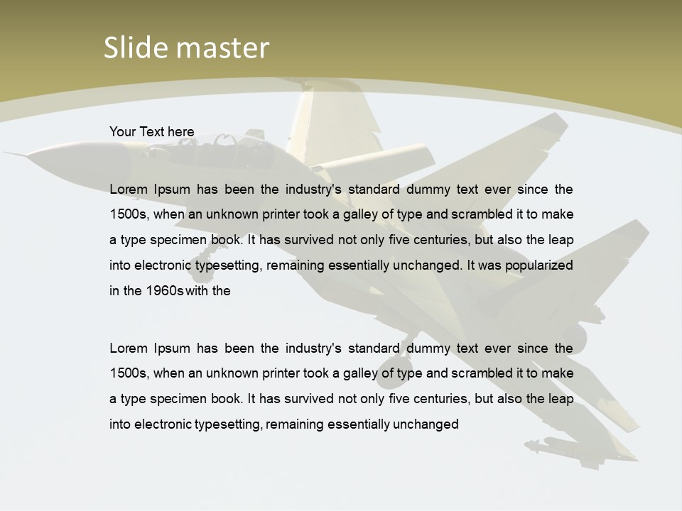 Flight Fast Planes PowerPoint Template