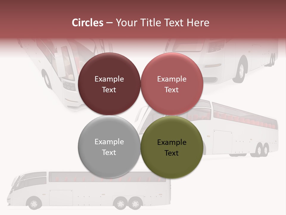 Passagers Automobile Bus PowerPoint Template