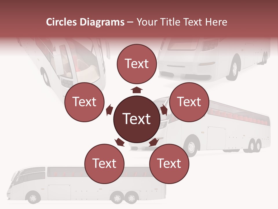 Passagers Automobile Bus PowerPoint Template