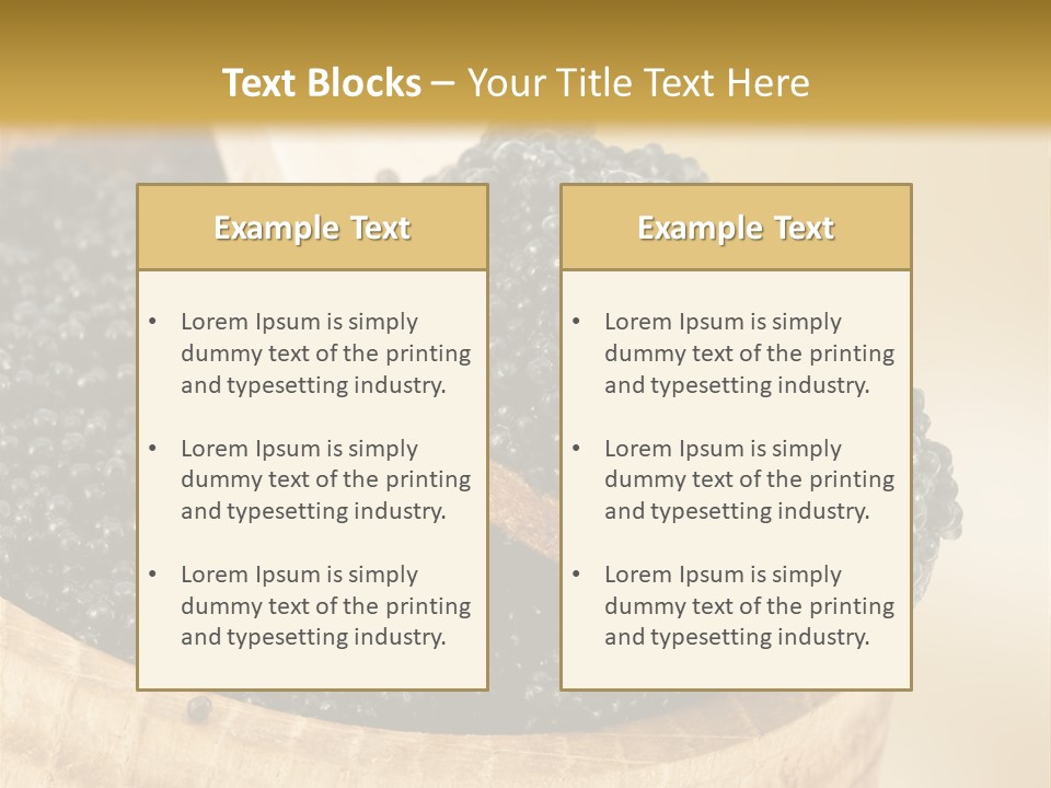 Appetizer Animal Table PowerPoint Template