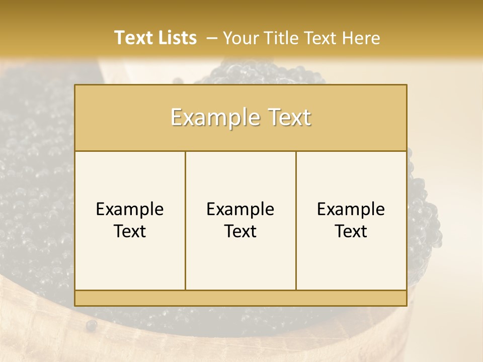 Appetizer Animal Table PowerPoint Template
