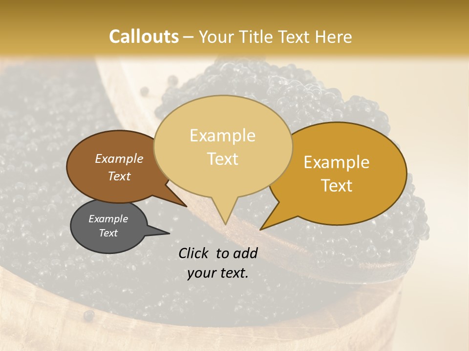 Appetizer Animal Table PowerPoint Template