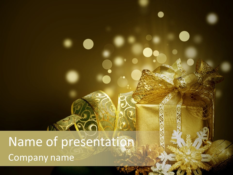 Eve Magic Gold PowerPoint Template