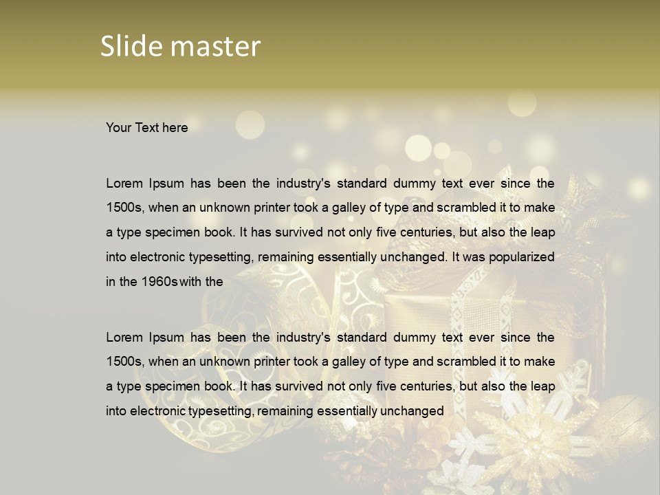 Eve Magic Gold PowerPoint Template