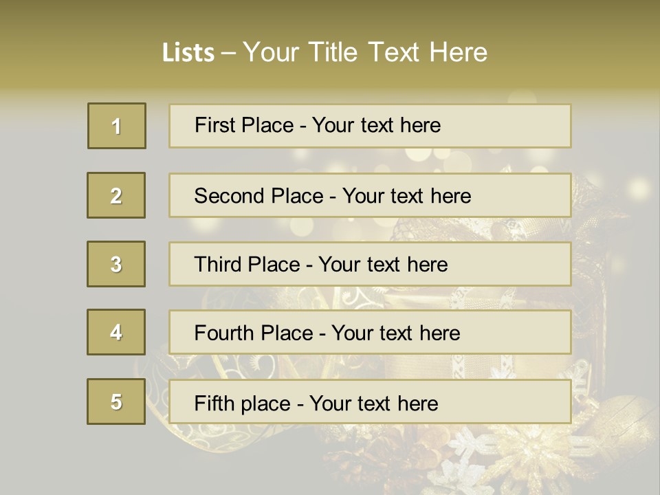 Eve Magic Gold PowerPoint Template