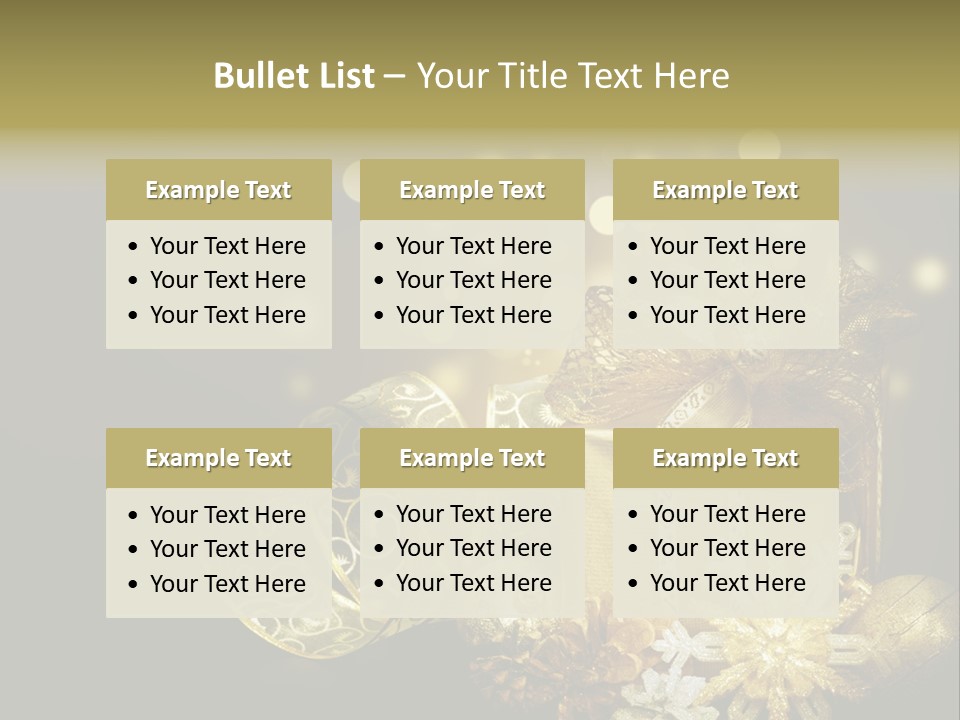 Eve Magic Gold PowerPoint Template