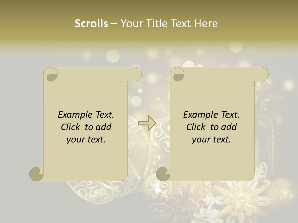 Eve Magic Gold PowerPoint Template