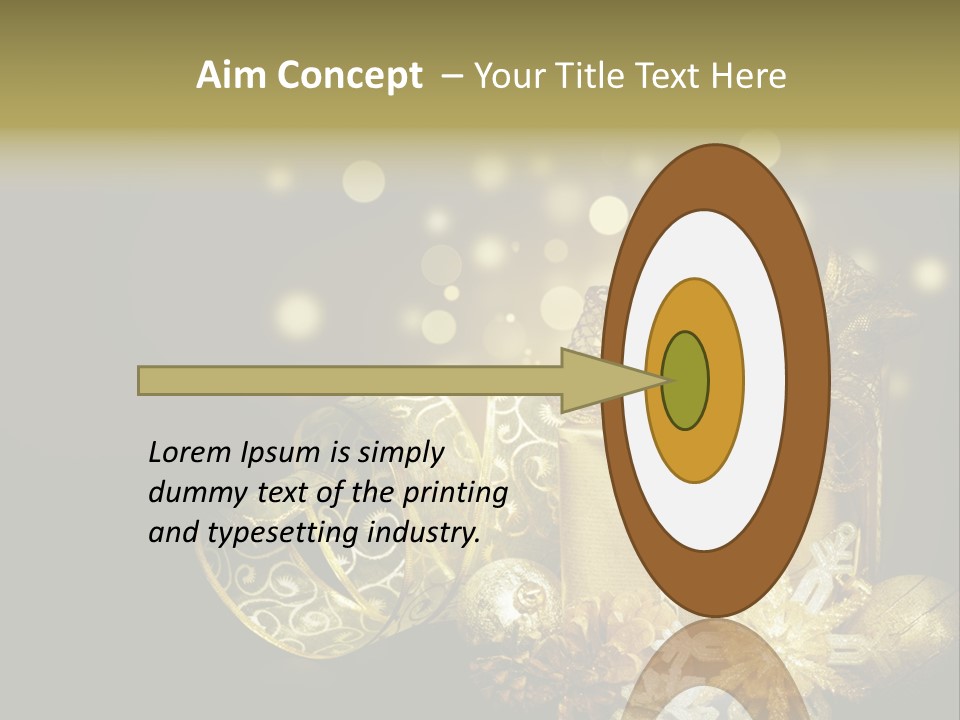 Eve Magic Gold PowerPoint Template