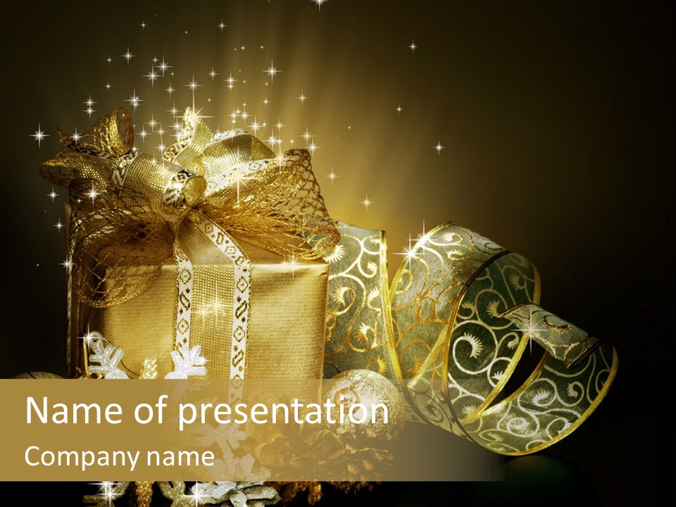 Post Brown Shiny PowerPoint Template